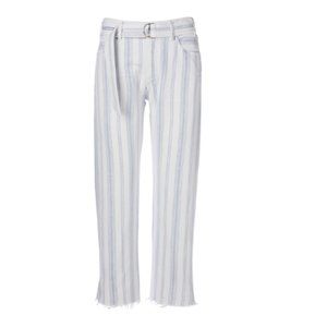 Citizens of Humanity Emery Belted Striped Crop Jeans